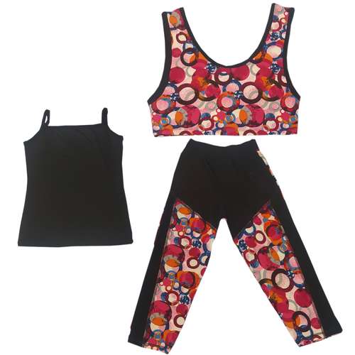 ست 3 تکه لباس ورزشی زنانه مدل 7009