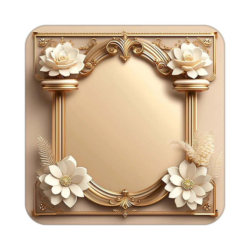 زیر لیوانی کاکتی طرح گل مدل mp17820