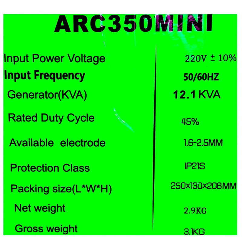 اینورتر جوشکاری 350 آمپر لوی مدل ARC350MINI اینورتر جوشکاری 350 آمپر لوی مدل ARC350MINI