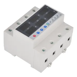محافظ ولتاژ و جریان سه فاز 63 آمپر اتکو مدل ET-3P-63A-VA 