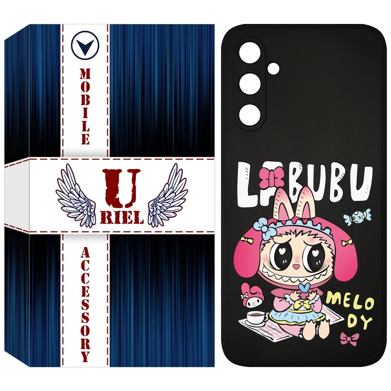 کاور یوریل قاب مدل KSH کد 140 طرح عروسک لبوبو مناسب برای گوشی موبایل سامسونگ Galaxy S23 FE