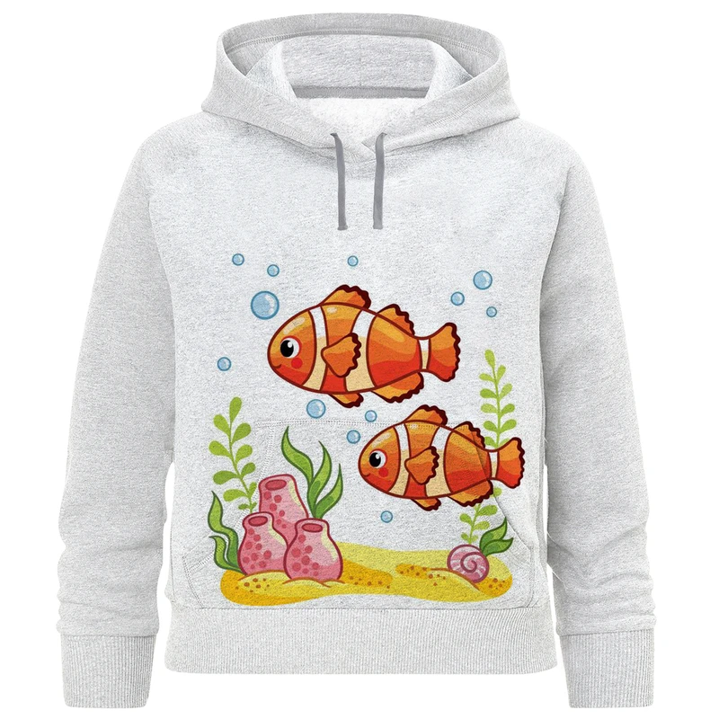 هودی دخترانه مدل ماهی F898