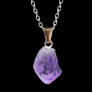 گردنبند زنانه مدل آمیتیست کد 7-222