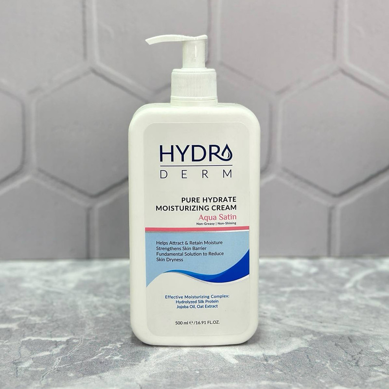 کرم مرطوب‌کننده و نرم‌کننده هیدرودرم مدل Aqua Satin حجم 500 میلی‌لیتر