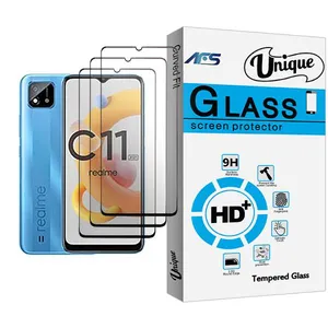 AFS Unique Glass MIX003 Screen Protector For Realme C11 (2021) Pack Of 3