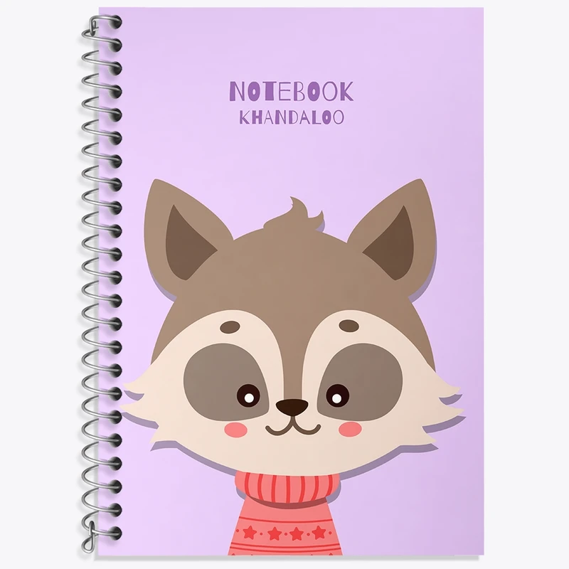 دفتر لغت 50 برگ خندالو طرح راکون بامزه کد N807