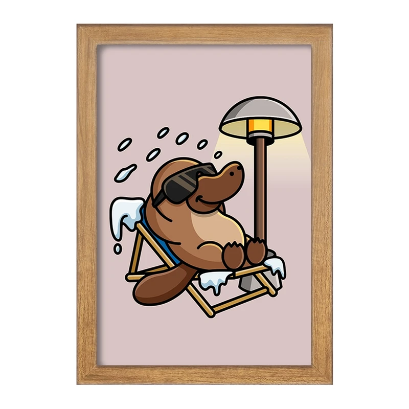 تابلو خندالو مدل  حیوانات بامزه پلاتیپوس کد 28355