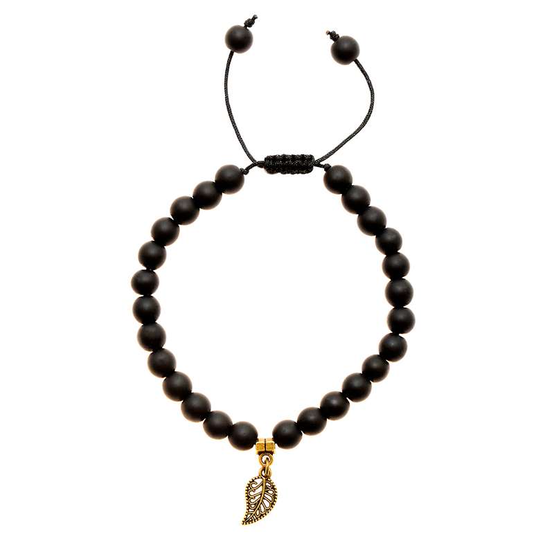 دستبند زنانه دلنار گالری مدل برگ کد 02