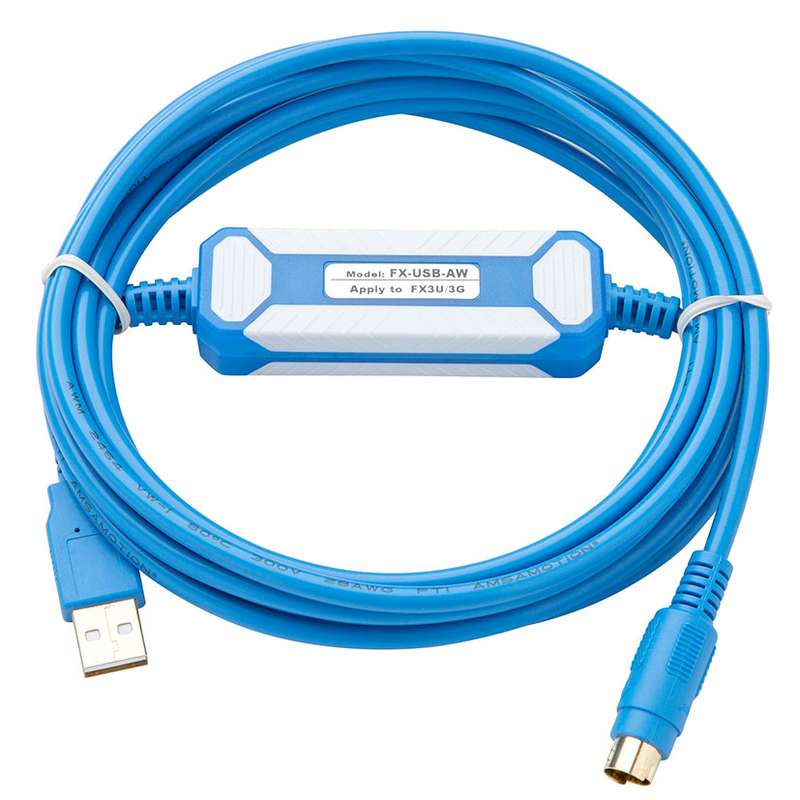 کابل پروگرام آمساموشن مدل  Mitsubishi PLC کد FX-USB-AW