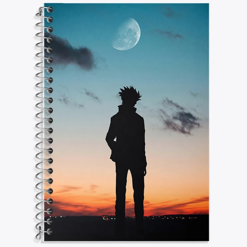 دفتر زبان 50 برگ خندالو مدل دو خط طرح گوجو ساتورو انیمه جوجوتسو کایزن کد F750