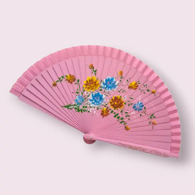 بادبزن طرح گل کد 1005