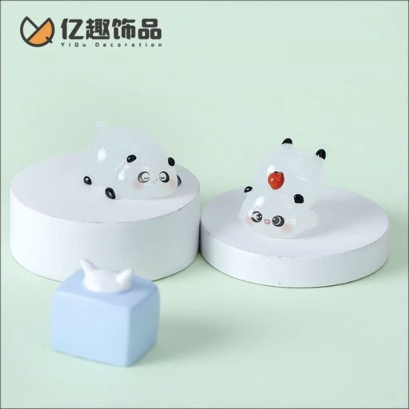 مجسمه مدل شب تاب طرح پاندا بسته ۶ عددی