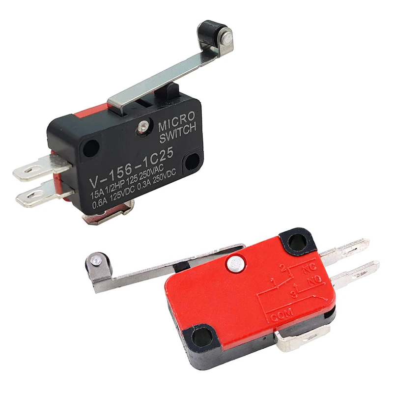 میکرو سوئیچ اهرم دار مدل V-156-1C25.15A بسته 2 عددی