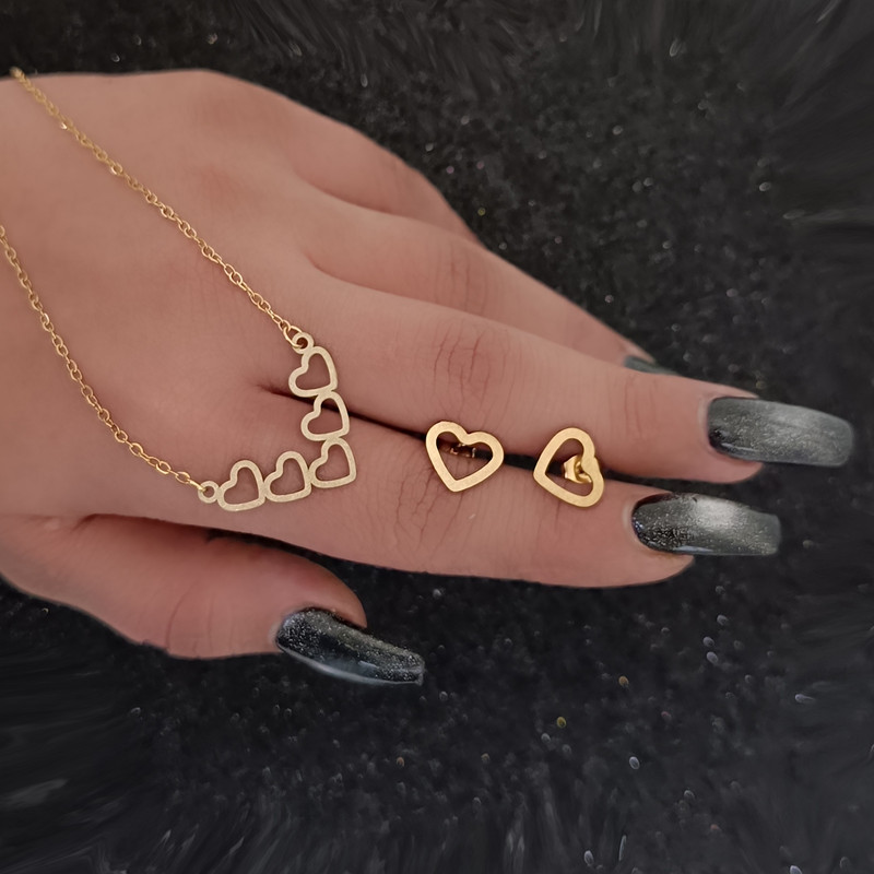 نیم ست زنانه طرح قلب کد RKH_1745