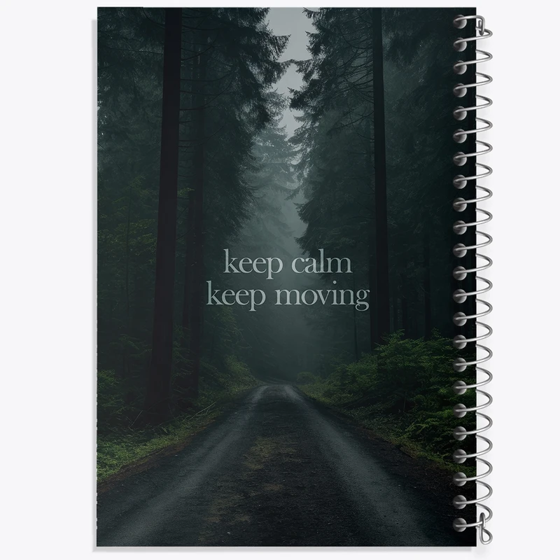 دفتر مشق 100 برگ خندالو طرح Keep Calm Keep Moving کد F242