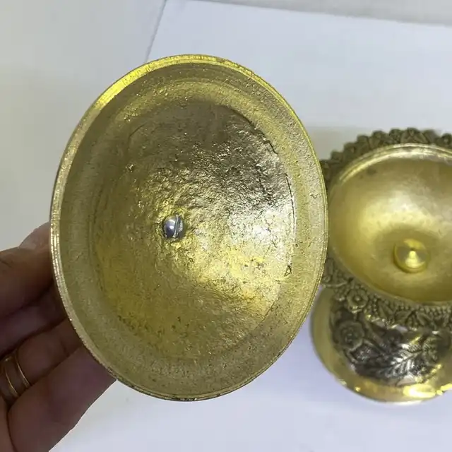 قندان برنزی مدل پایه کریستال کد 102519