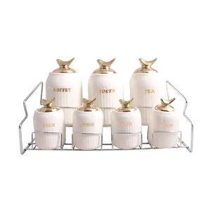 ست جا ادویه 7 پارچه کد 21041 به همراه استند