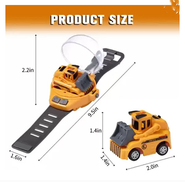 ماشین بازی کنترلی مدل مینی بولدوزر طرح ساعتی شارژی کد F19A-350 مجموعه 3 عددی