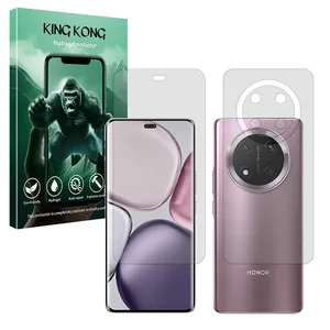 King Kong Tough model transparent screen protector suitable for Honor X9c mobile phone along with the back protector
