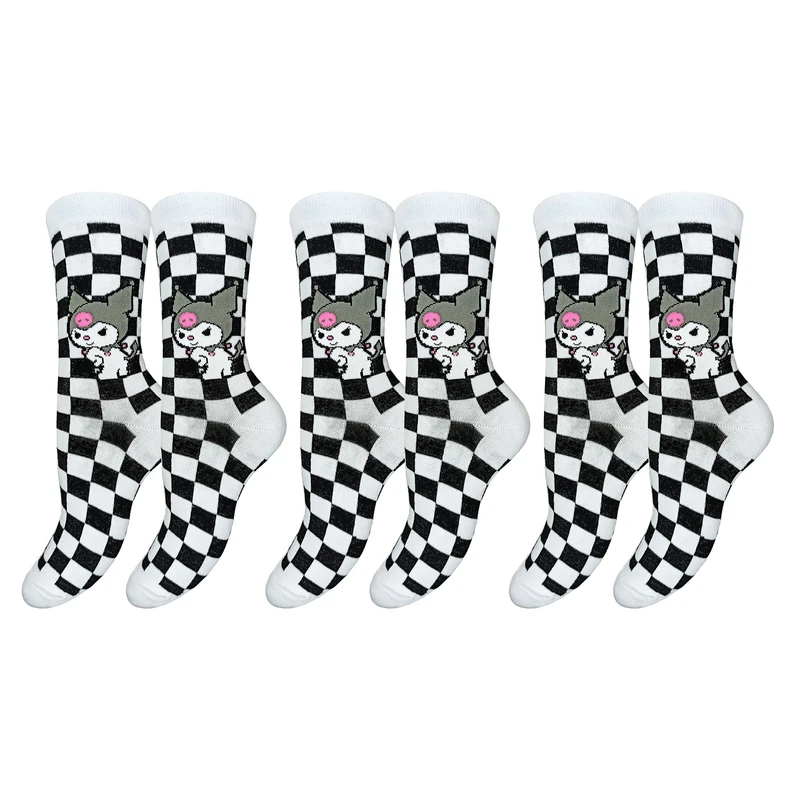 جوراب ساق بلند زنانه دلوین مدل کرومی کد 2098  بسته 3 عددی