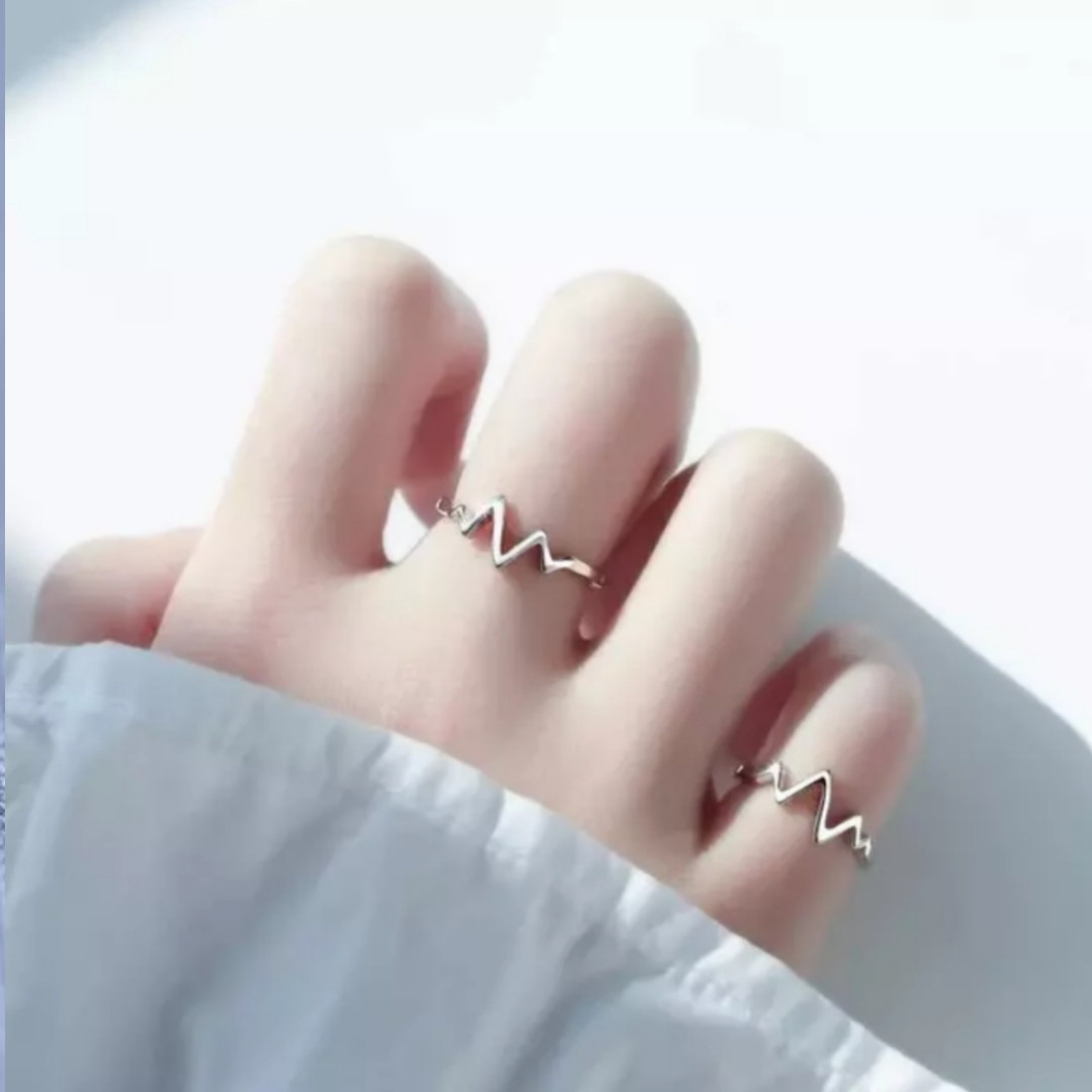 انگشتر دخترانه مدل ضربان قلب