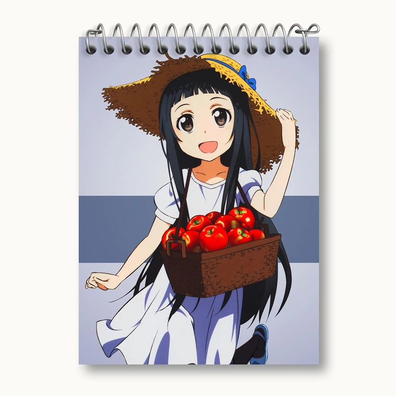 دفتر یادداشت 50 برگ خندالو مدل یو انیمه دختر کد 12134