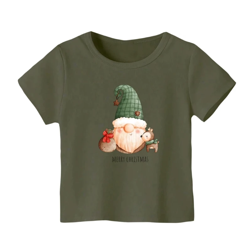 تی شرت آستین کوتاه بچگانه مدل بابانوئل کریسمس کد 48