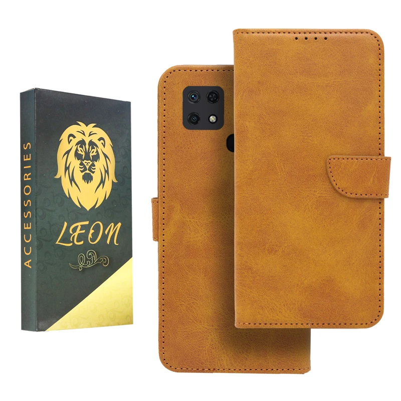 کیف کلاسوری لئون مدل Khoshi مناسب برای گوشی موبایل شیائومی Redmi 10C