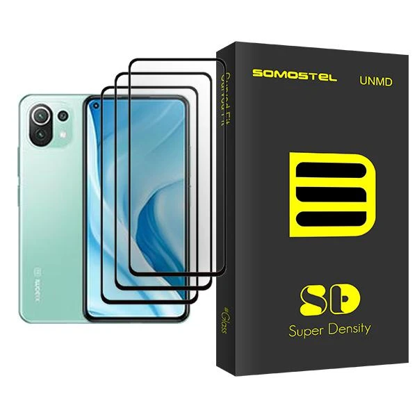 محافظ صفحه نمایش سوماستل مدل SD Glass MIX003 مناسب برای گوشی موبایل شیائومی Mi 11 Lite 5G بسته سه عددی