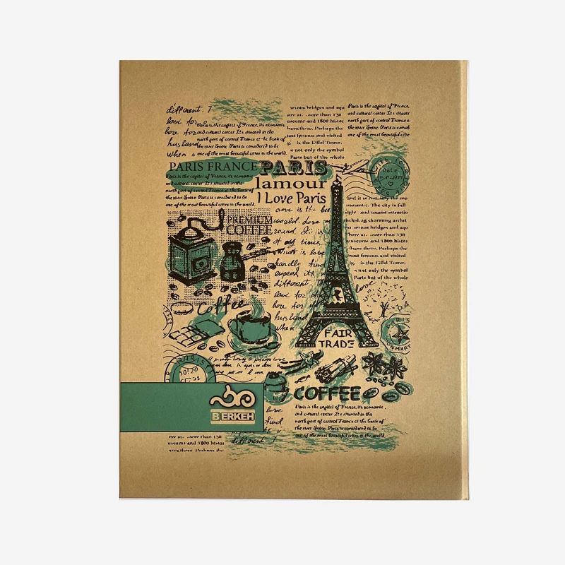 دفتر کلاسوری 80 برگ  برکه کد 6302