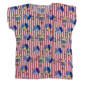 تی شرت آستین کوتاه زنانه مدل نخی تایلندی 1