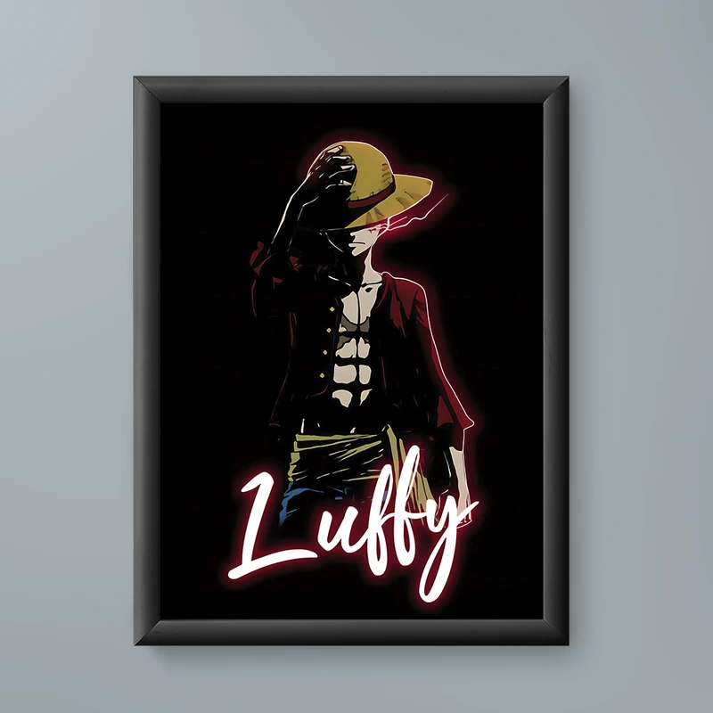 تابلو مدل انیمه لوفی وان پیس 15 Luffy One Piece anime