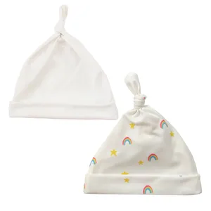 کلاه نوزادی مدل ستاره و آسمان کد 03 بسته دو عددی