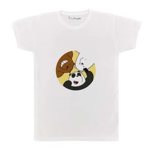 تی شرت بچگانه پرمانه طرح خرس های کله فندقی کد pmt.5568