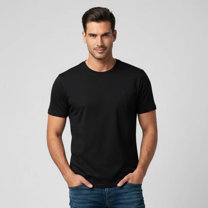 تی‌شرت آستین کوتاه یقه گرد مردانه مدل P1600