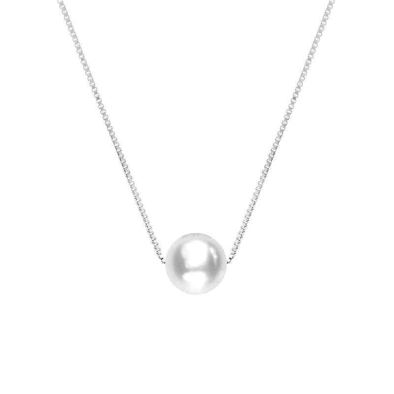 گردنبند نقره زنانه کوبیک مدل QN-1405