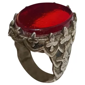 انگشتر نقره مردانه مدل یاقوت سریلانکا کد YS217184