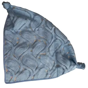 روسری زنانه مدل مینی حریر توری گلدوزی برجسته کد 34