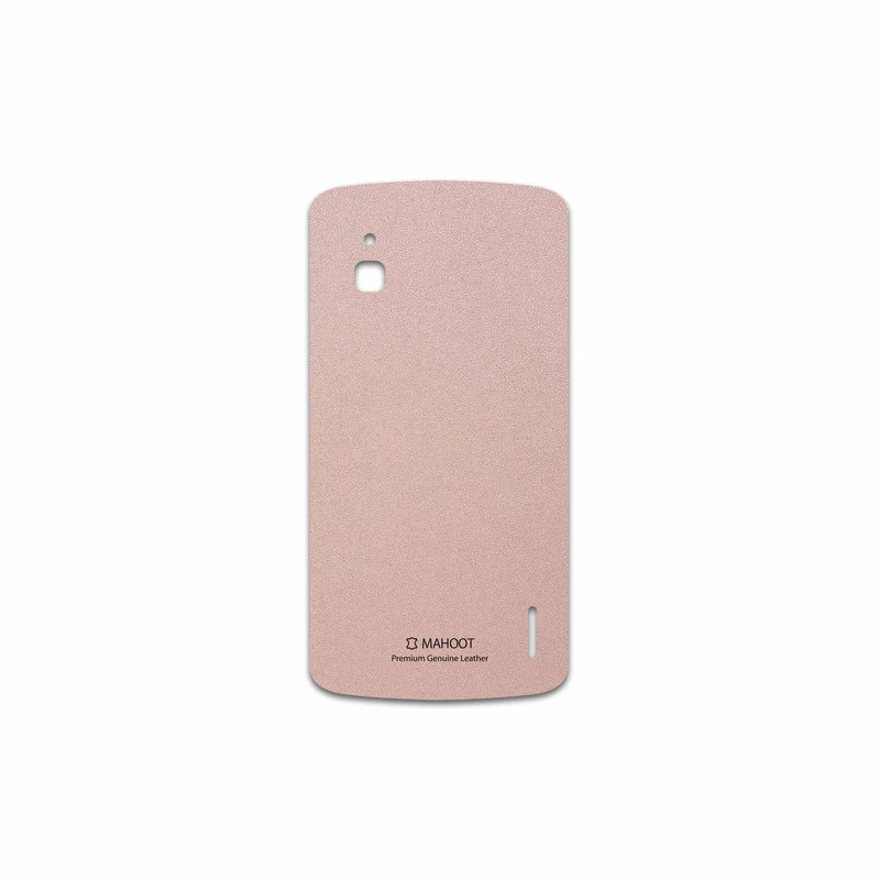 برچسب پوششی ماهوت مدل Rose Gold Leather مناسب برای گوشی موبایل گوگل Nexus 4