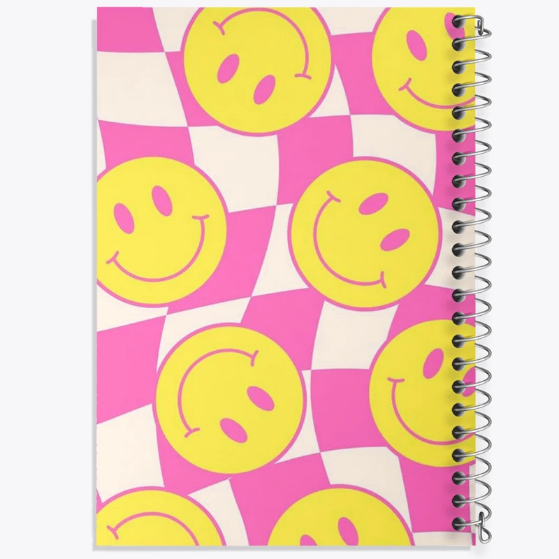 دفتر شطرنجی 50 برگ خندالو طرح ایموجی (Emoji) کد N1776