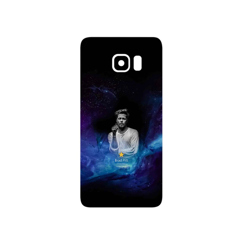برچسب پوششی ماهوت مدل Brad Pitt مناسب برای گوشی موبایل سامسونگ Galaxy S6 Edge