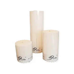 شمع  مدل شاپرک مجموعه 3 عددی