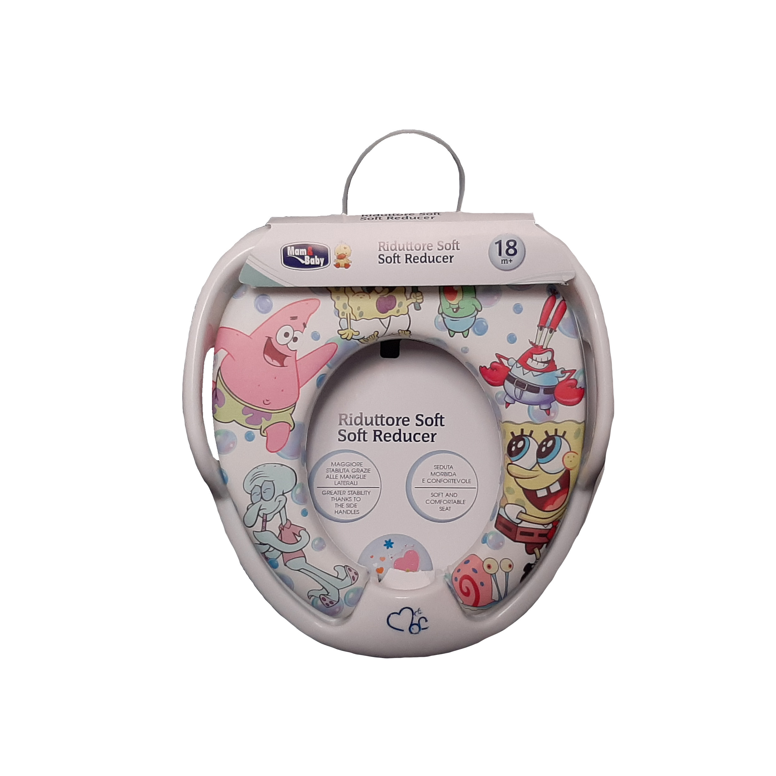 تبدیل توالت فرنگی کودک مام اند بیبی طرح باب اسفنجی