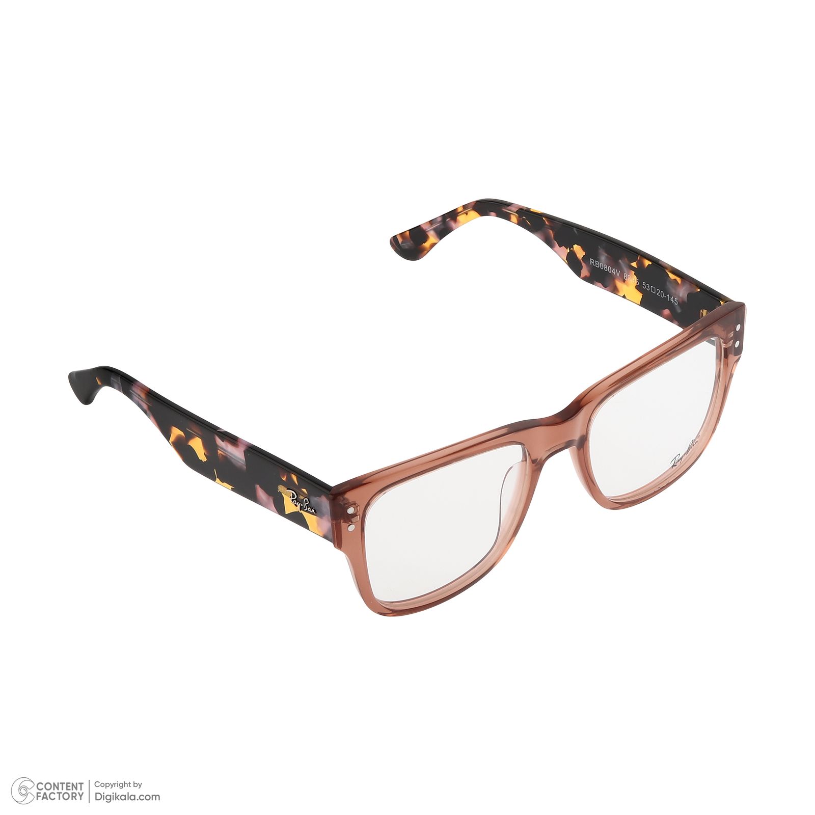 فریم عینک طبی ویفرر (Wayfarer) زنانه ری بن مدل 0RB0804V-8295 مناسب برای صورت مستطیل، مربع، قلب و بیضی -  - 5
