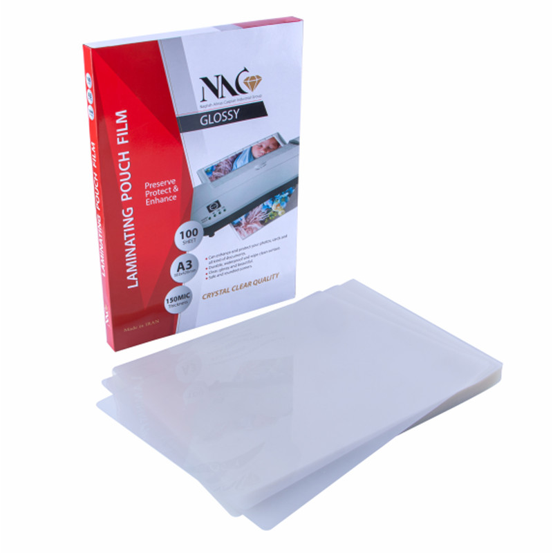 طلق پرس ان ای سی مدل 150 میکرون سایز A3 بسته 100 عددی