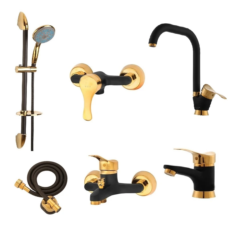 ست شیرآلات ترنم مدل یونیک MT2 مجموعه 6 عددی 