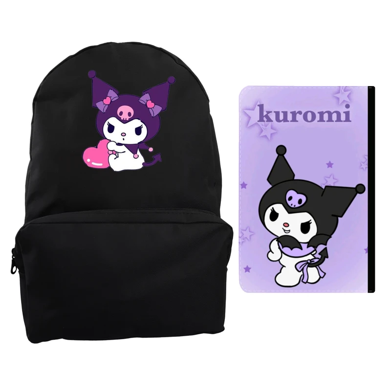 کوله پشتی مدرسه مدل کرومی و ملودی کد 589 به همراه کلاسور