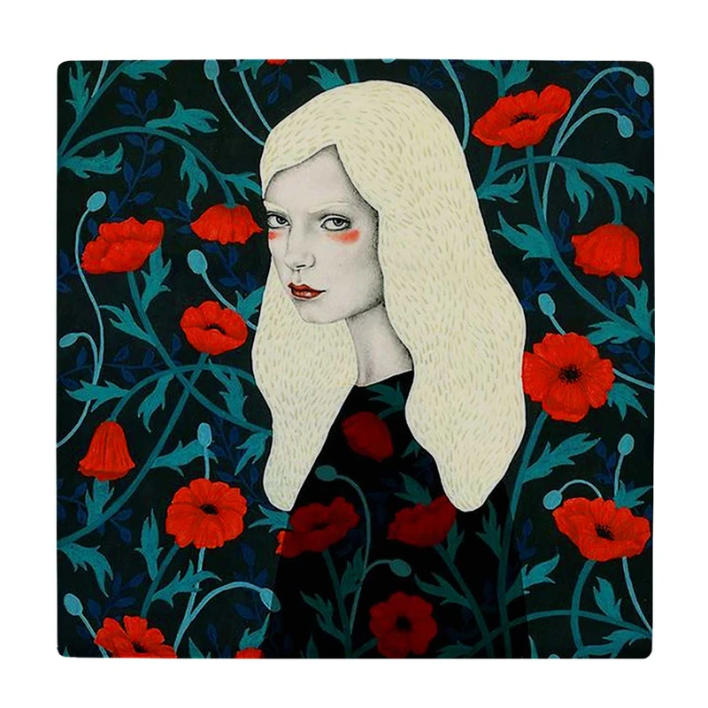  زیر لیوانی  طرح پرتره یک بانو کد    5881551_4488