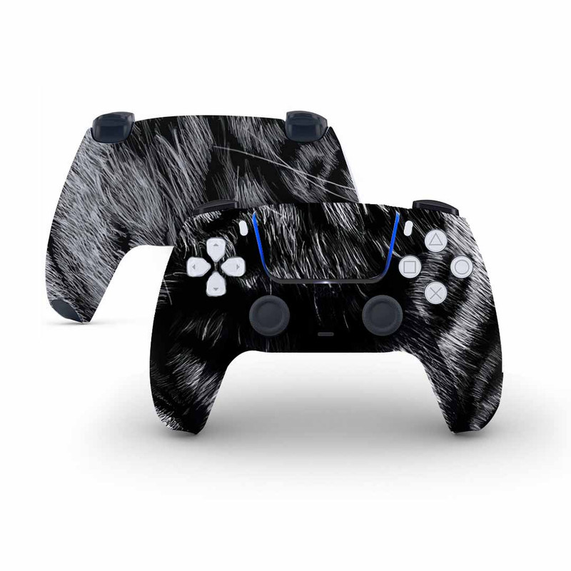 برچسب کنسول و دسته بازی و هدفون PS5 هاماگراف مدل Black Tiger 1