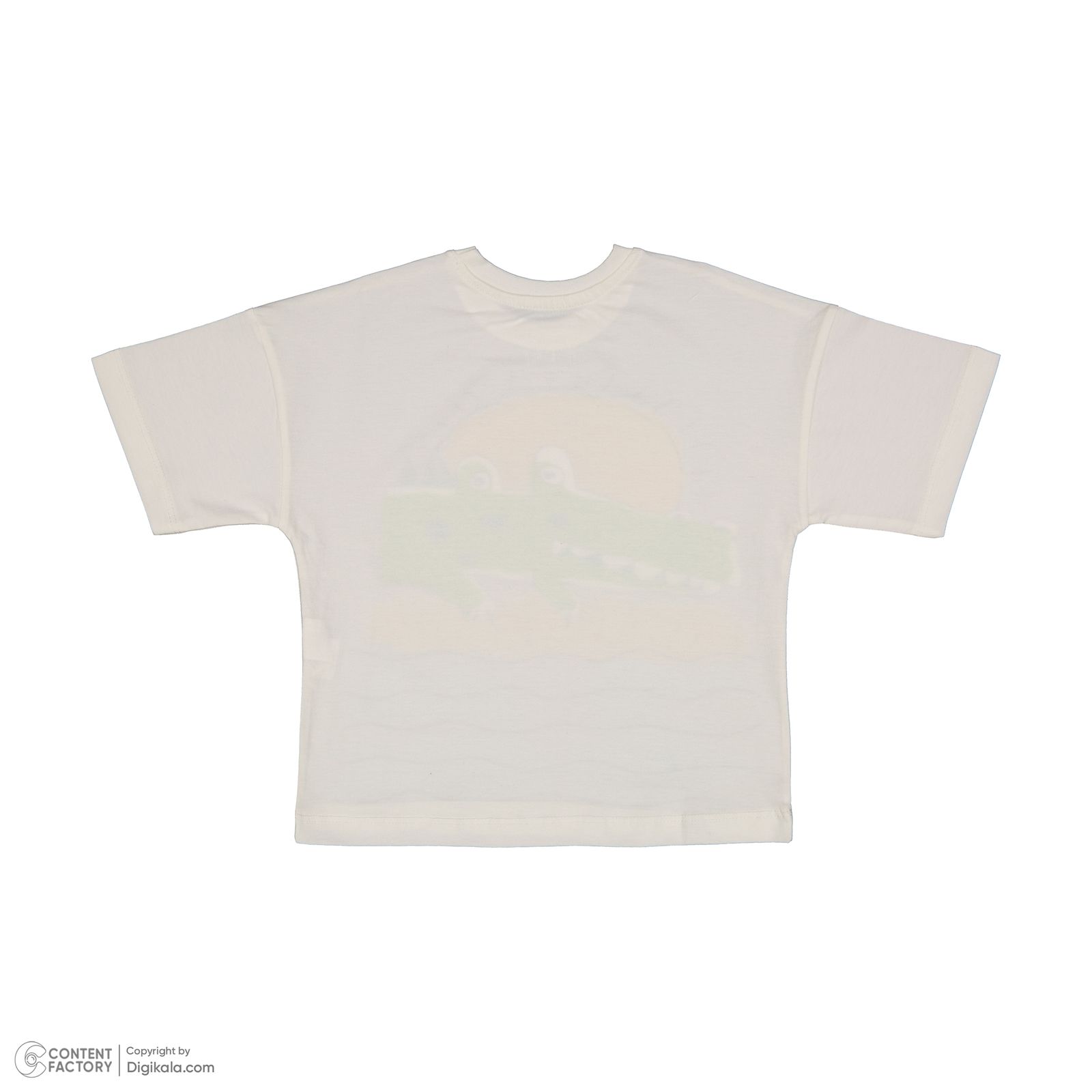 ست تی شرت آستین کوتاه و شلوارک پسرانه سون پون مدل 1099 رنگ سفید -  - 7
